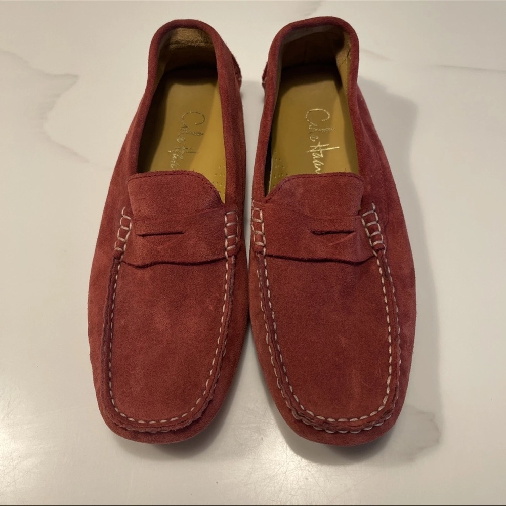 Cole Haan Women's Red Suede Loafers